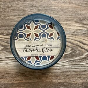 Autumn Farmhouse Collection Lavender Birch Scented Double Wick Candle 16 oz NWT